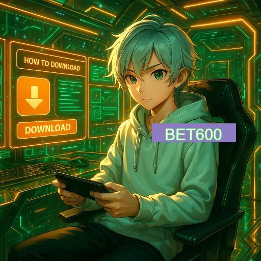 Imagem promocional do app oficial BET600 destacando a conveniência de jogar cassino online pelo celular ou navegador
