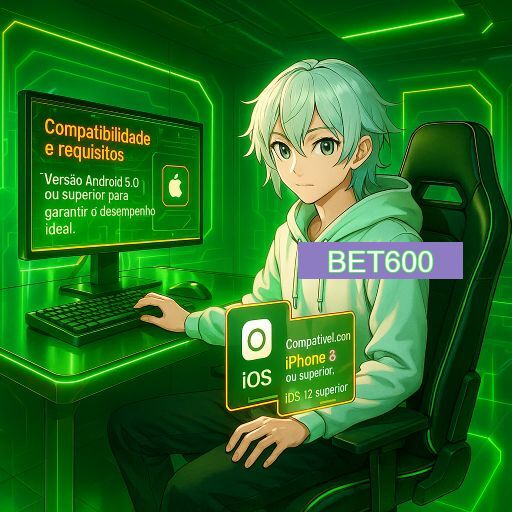 Imagem promocional do app oficial BET600 destacando a conveniência de jogar cassino online pelo celular ou navegador