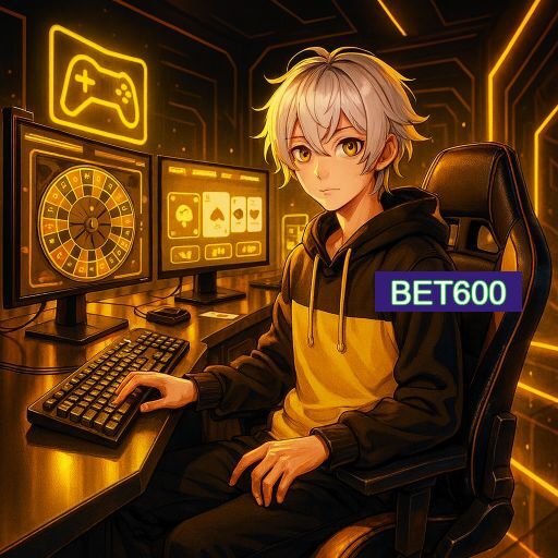 Imagem promocional do app oficial BET600 destacando a conveniência de jogar cassino online pelo celular ou navegador