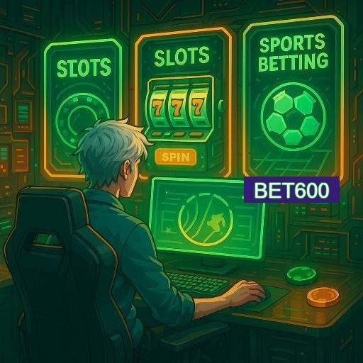 Imagem promocional do app oficial BET600 destacando a conveniência de jogar cassino online pelo celular ou navegador