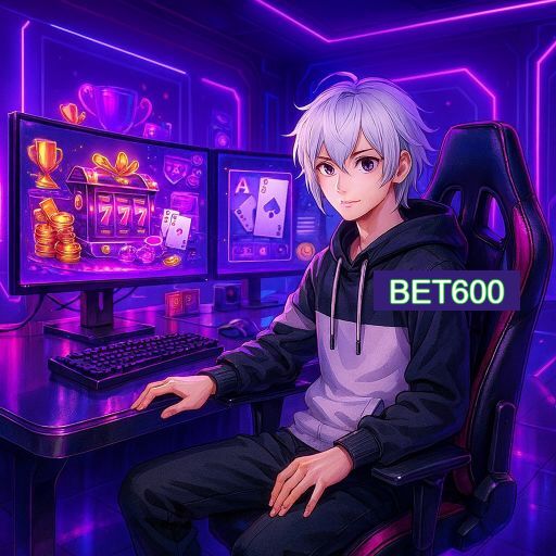 Imagem promocional do app oficial BET600 destacando a conveniência de jogar cassino online pelo celular ou navegador